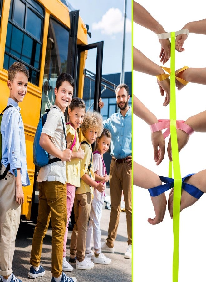 TecUnite 2 Packs Short Walking Rope with 12 Handles Outdoor Safety Daycare Rope Leashes for Preschool Kids Children Toddlers Daycare Schools Teachers, 12 Children 2 Adults(Lovely Style) - Image 5